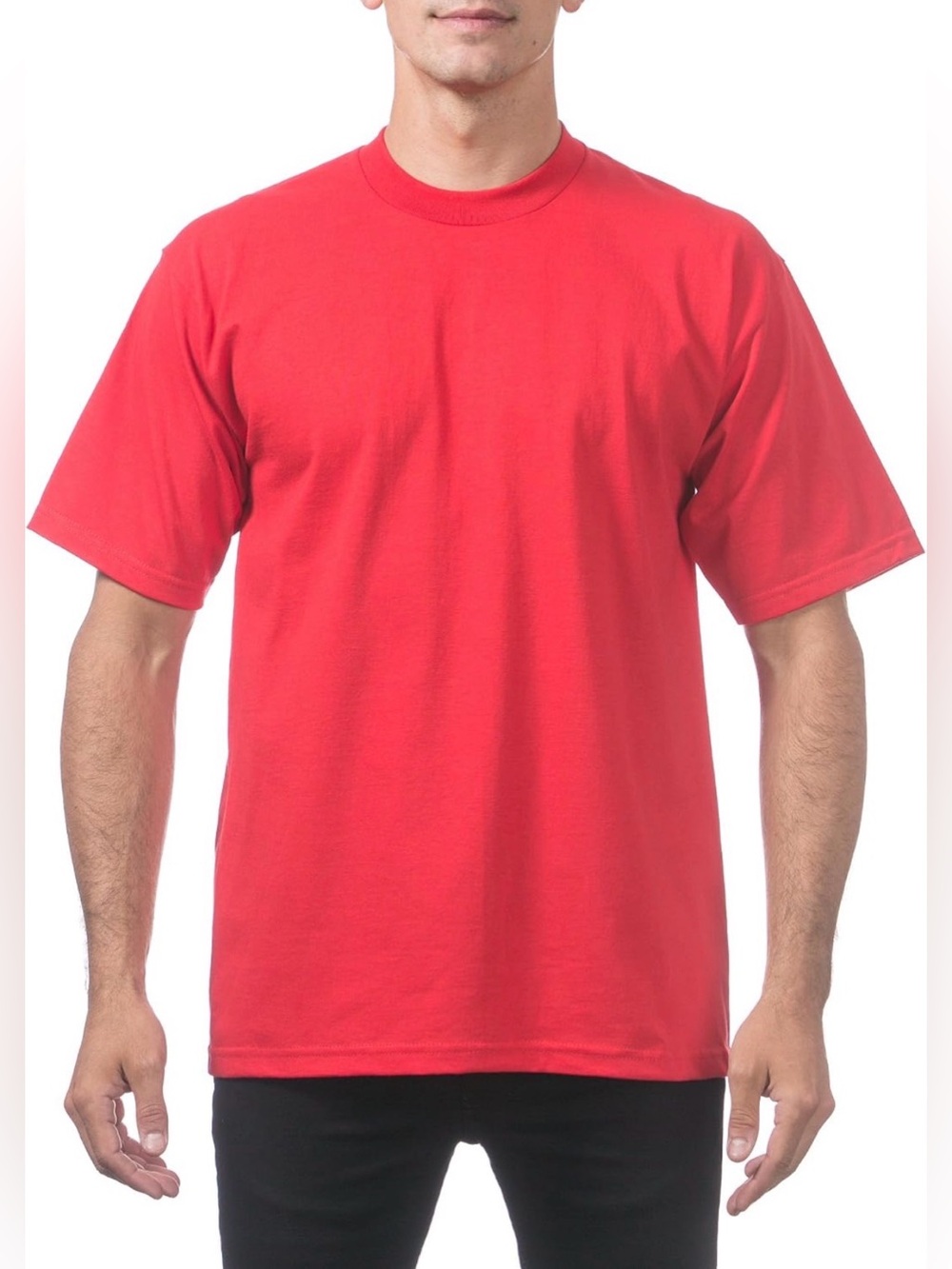 Pro Club Heavyweight Red T-Shirt XL 100%‎ Cotton Crewneck Tee